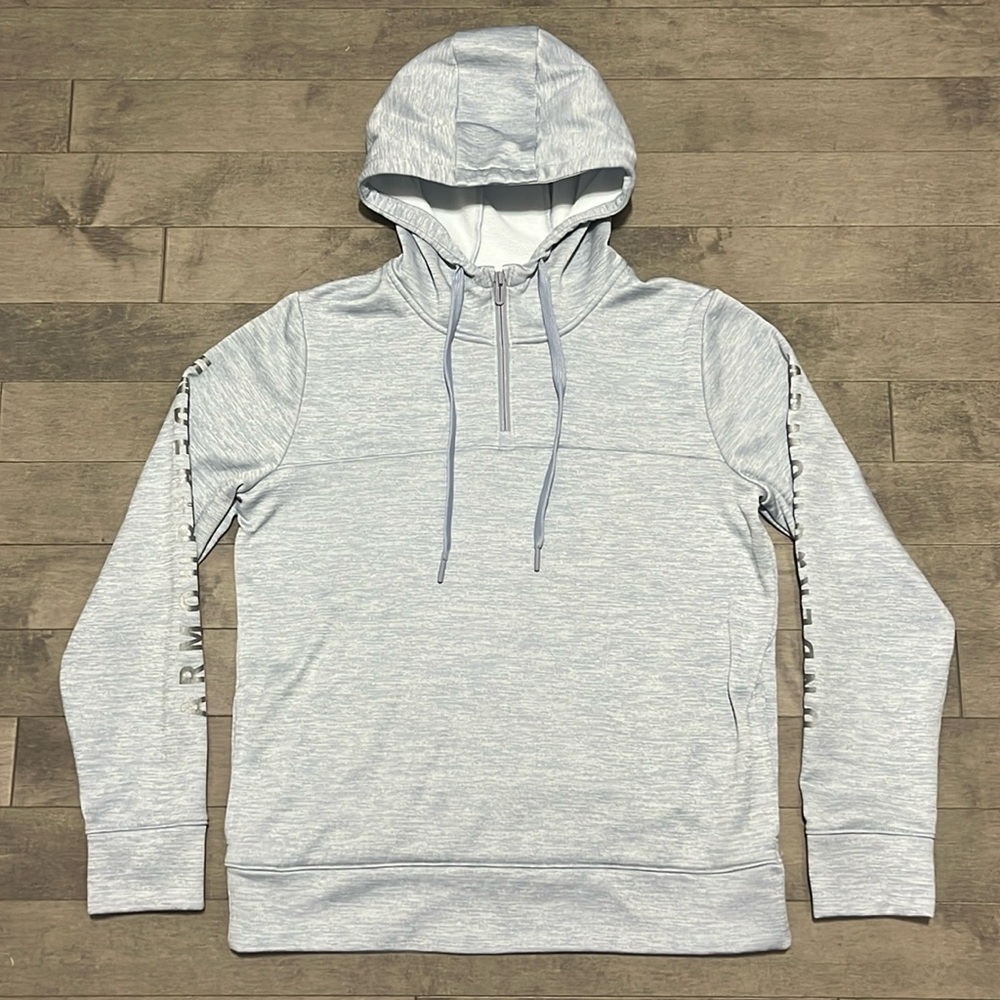Under Armour Loose Cold Gear Hoodie - Light Blue Marl - Medium